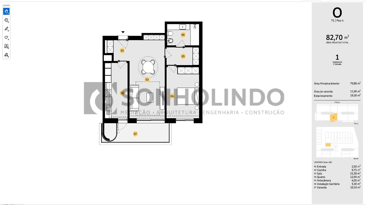 Apartamento T1 para Venda em Cidade da Maia Foto 28