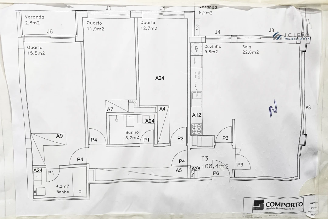 Apartamento T3 para Venda em Canidelo Foto 22