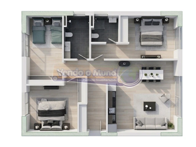 Apartamento T3 para Venda em Benavente Foto 2