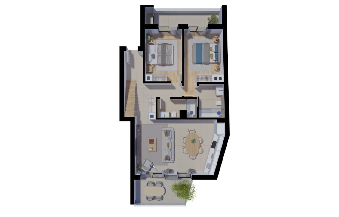 Apartamento T2 para Venda em Tavira (Santa Maria e Santiago) Planta 2