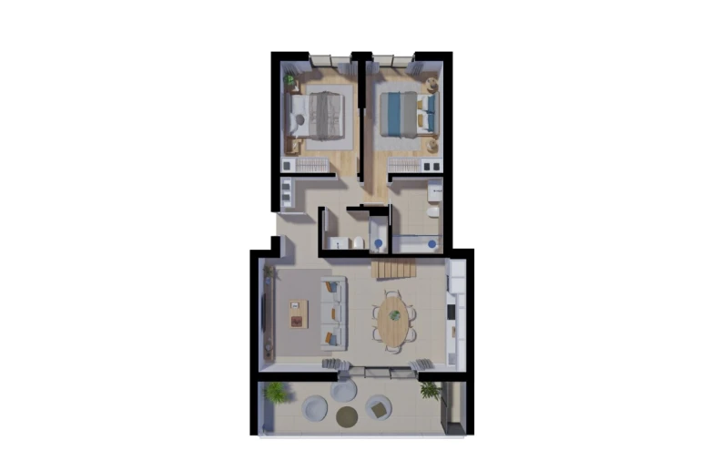 Apartamento T2 para Venda em Tavira (Santa Maria e Santiago) Planta 1