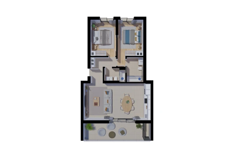 Apartamento T2 para Venda em Tavira (Santa Maria e Santiago) Planta 1