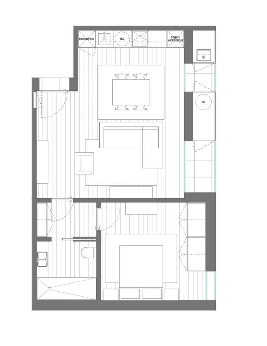 Apartamento T1 para Venda em Santa Joana Planta 1