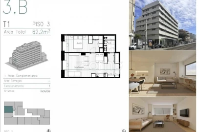 Apartamento T1 para Venda em Matosinhos e Leça da Palmeira