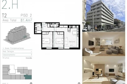 Apartamento T2 para Venda em Matosinhos e Leça da Palmeira