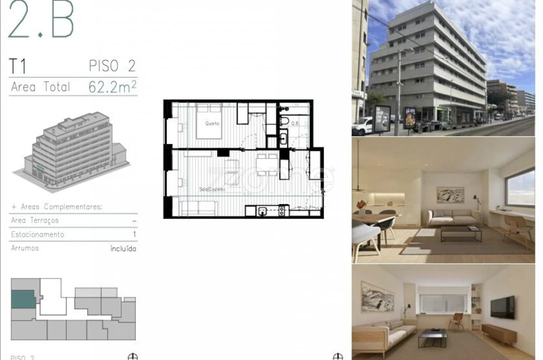 Apartamento T1 para Venda em Matosinhos e Leça da Palmeira Foto 3