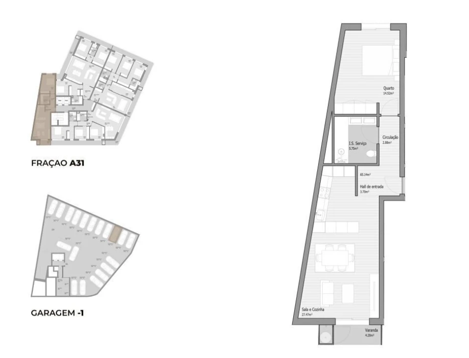 Apartamento T1 para Venda em Bougado (São Martinho e Santiago) Foto 15