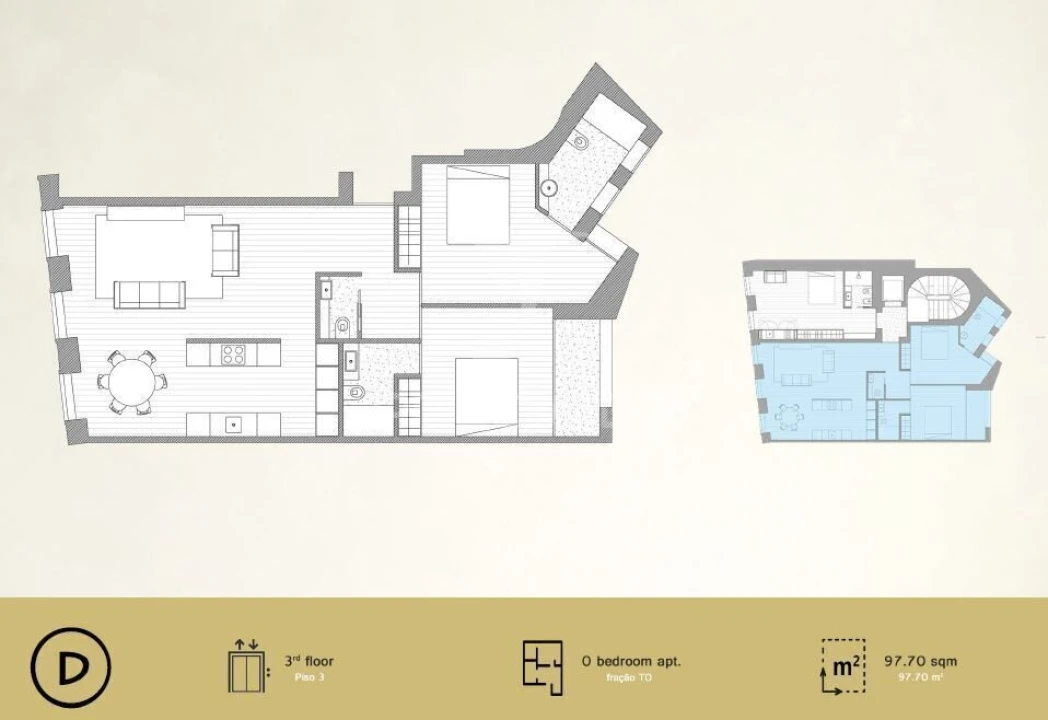 Apartamento T2 para Venda em Cedofeita, Santo Ildefonso, Sé, Miragaia, São Nicolau e Vitória Foto 16