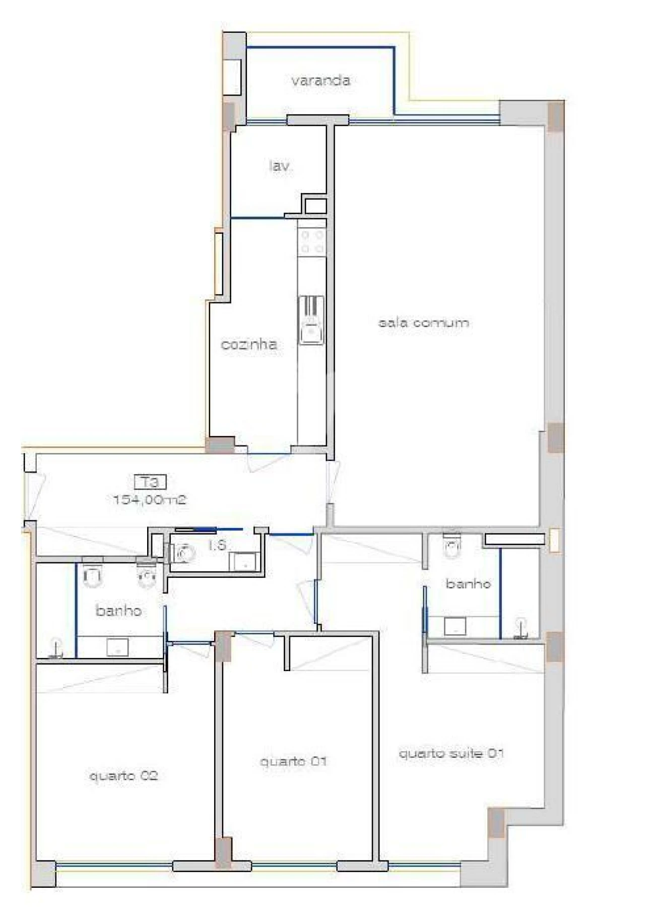 Apartamento T3 para Venda em Cedofeita, Santo Ildefonso, Sé, Miragaia, São Nicolau e Vitória Foto 32