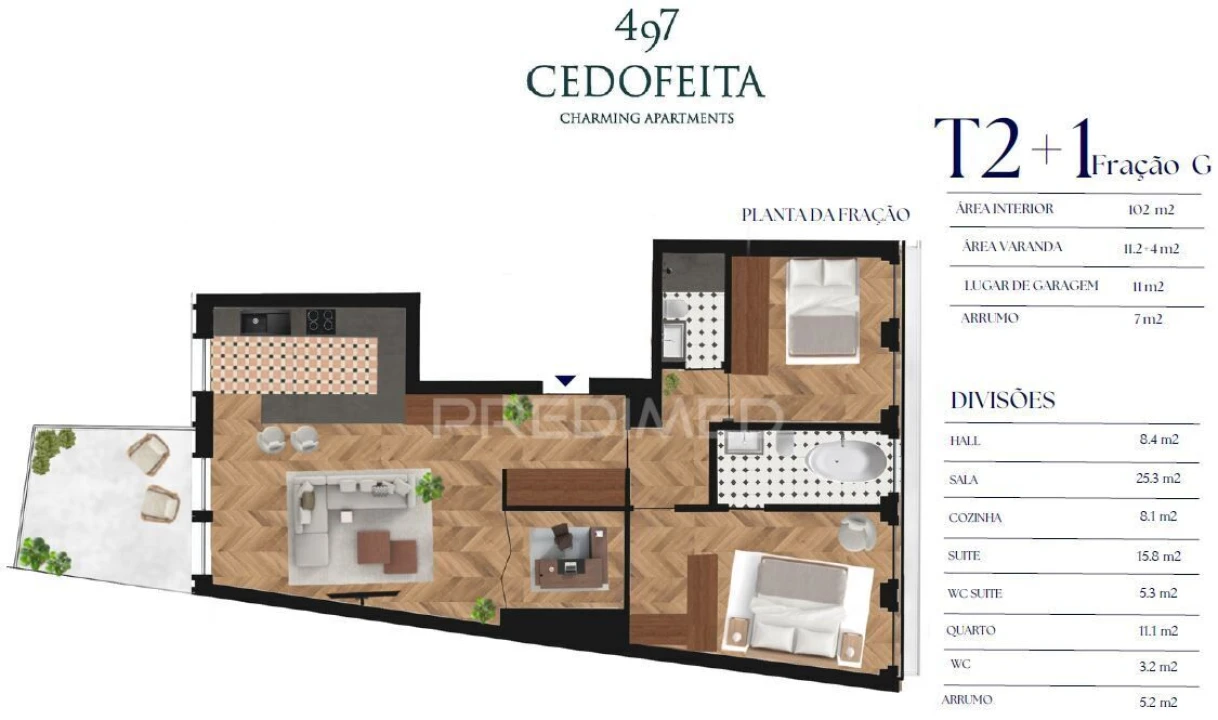 Apartamento T2 para Venda em Cedofeita, Santo Ildefonso, Sé, Miragaia, São Nicolau e Vitória Foto 7
