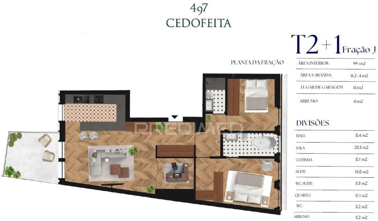Apartamento T2 para Venda em Cedofeita, Santo Ildefonso, Sé, Miragaia, São Nicolau e Vitória Foto 7