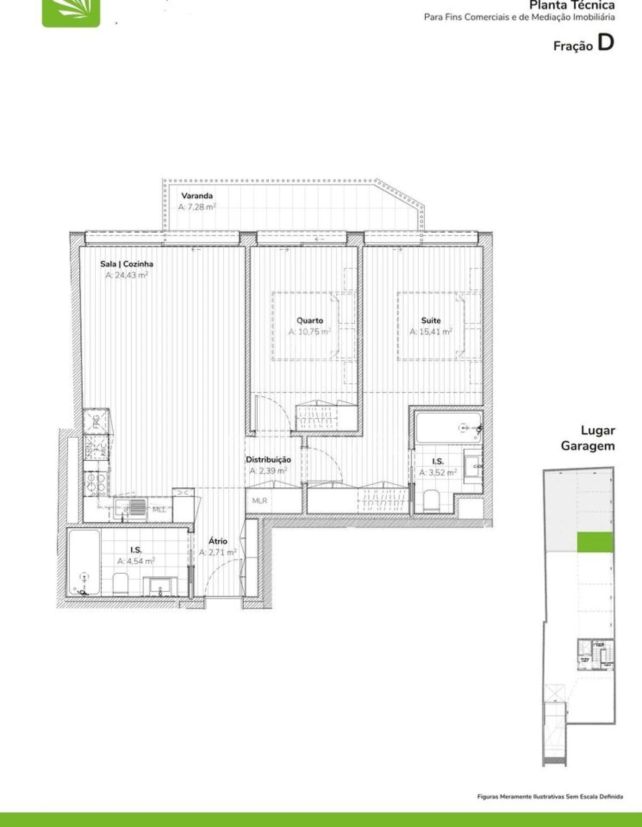 Apartamento T2 para Venda em Mafamude e Vilar do Paraíso Foto 12