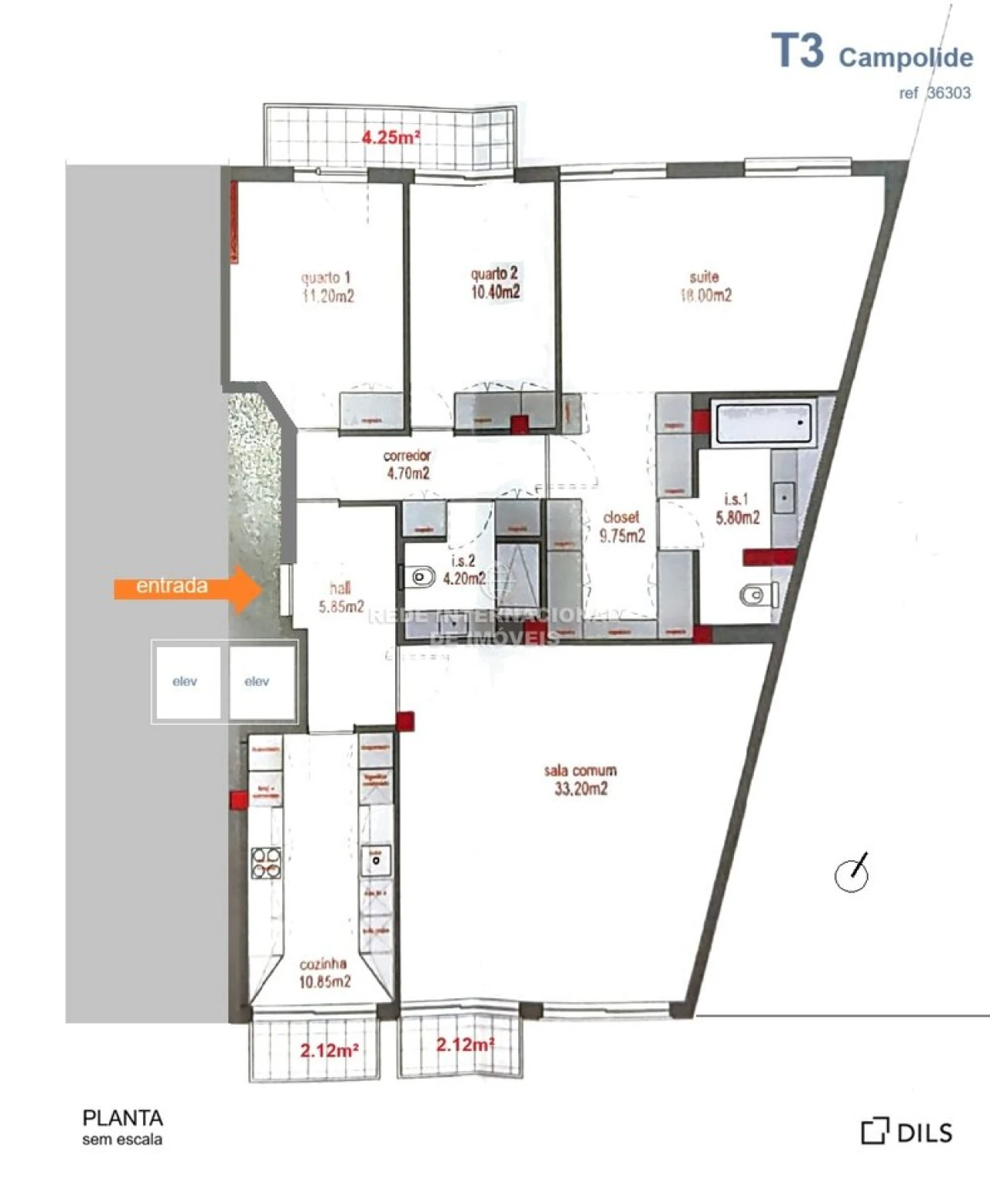 Apartamento T3 para Venda em Campolide Foto 30