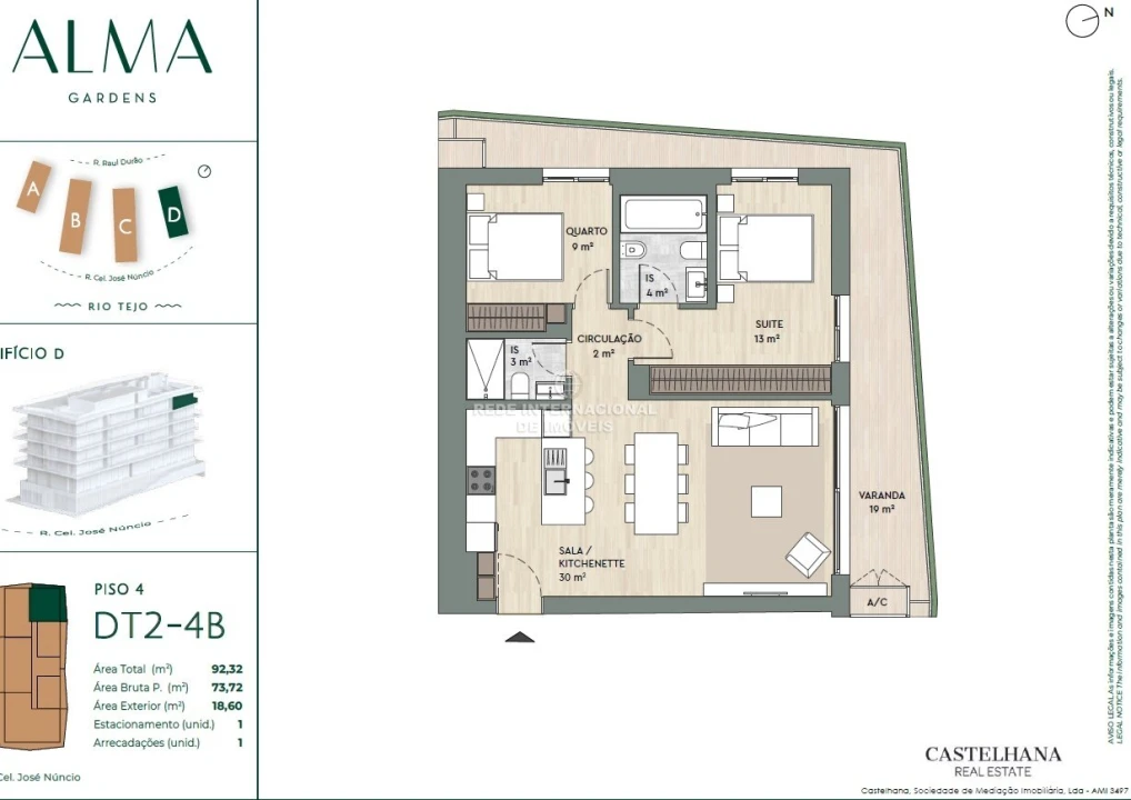 Apartamento T2 para Venda em Algés, Linda-A-Velha e Cruz Quebrada-Dafundo Foto 5