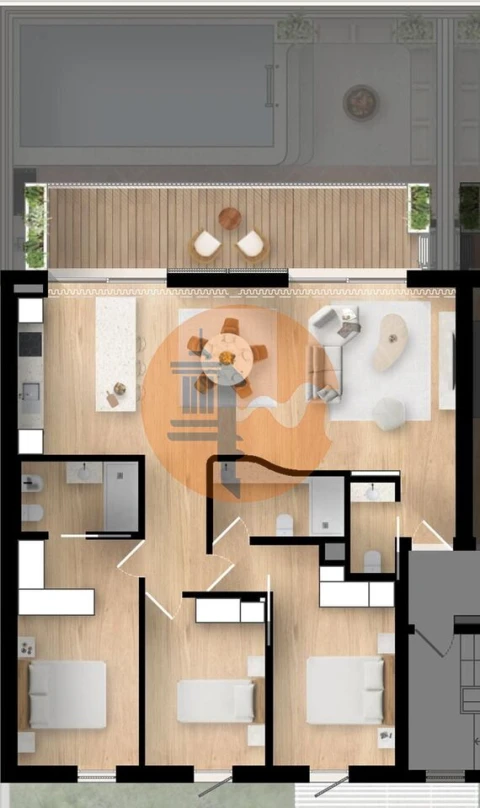 Apartamento T3 para Venda em Moncarapacho e Fuseta