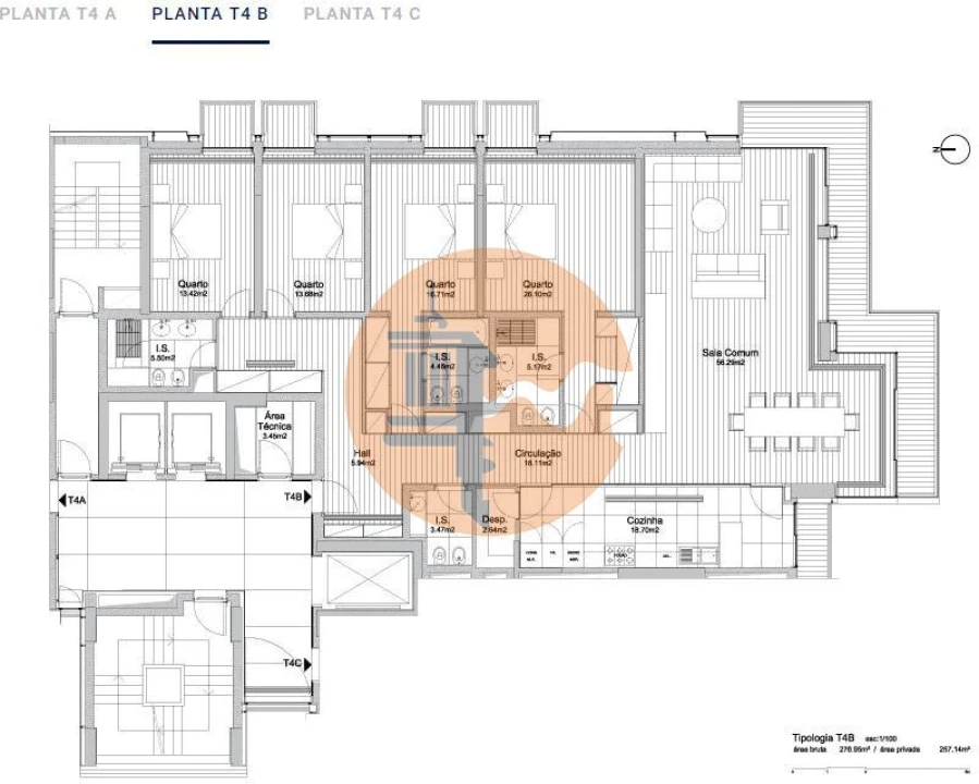 Apartamento T4 para Venda em Alcantara Foto 22