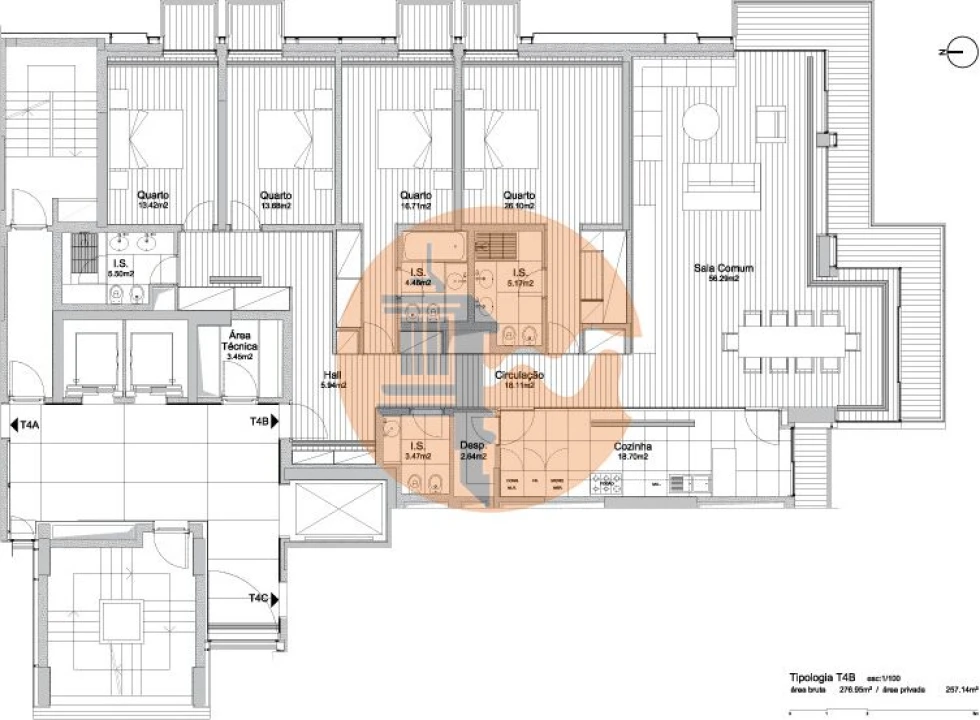 Apartamento T4 para Venda em Alcantara Foto 25