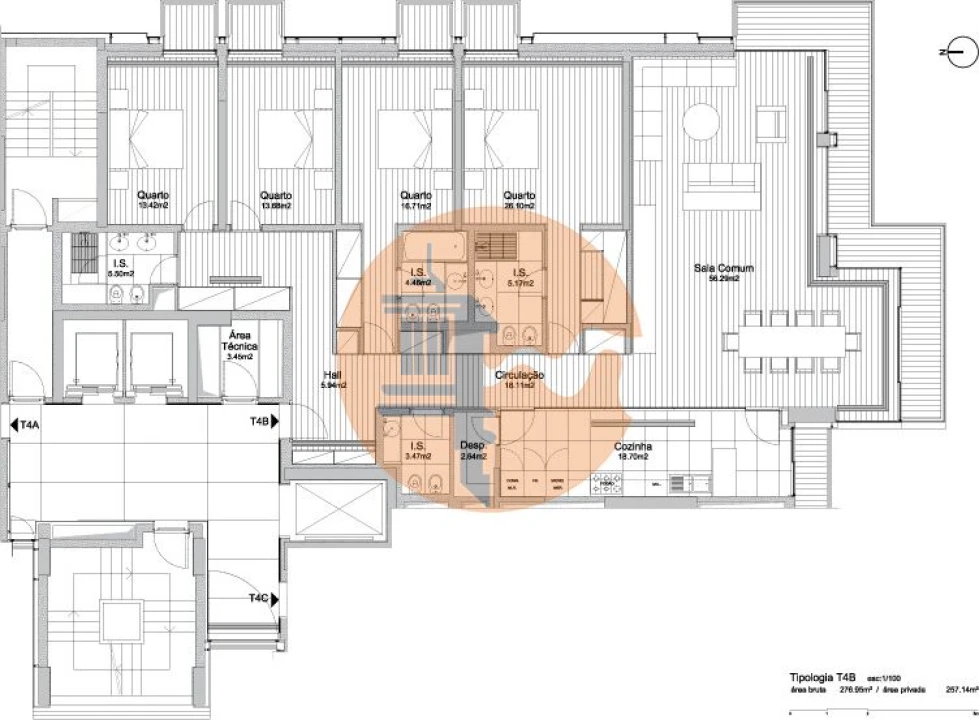 Apartamento T4 para Venda em Alcantara Foto 24