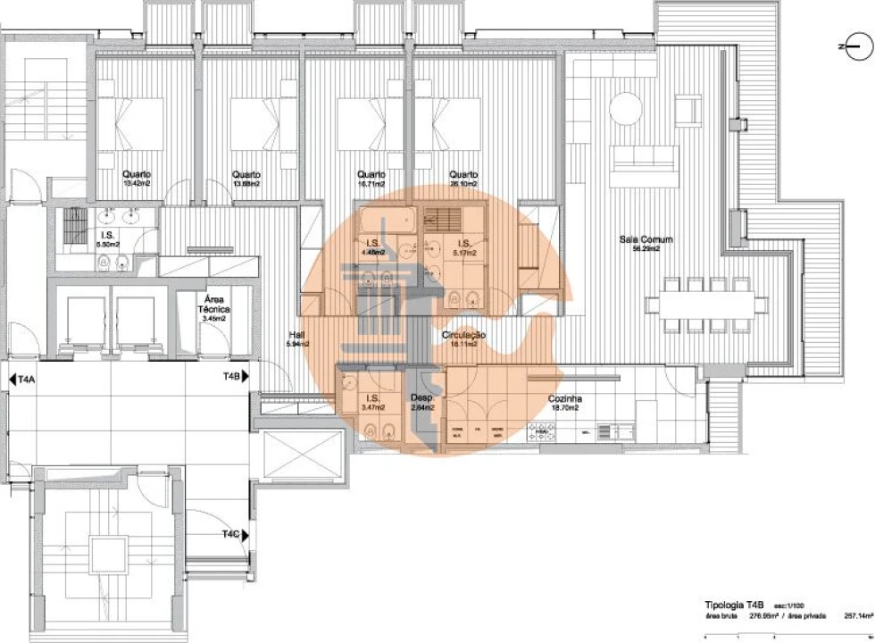 Apartamento T4 para Venda em Alcantara Foto 24