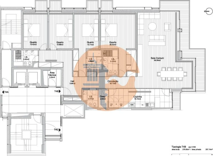 Apartamento T4 para Venda em Alcantara Foto 24