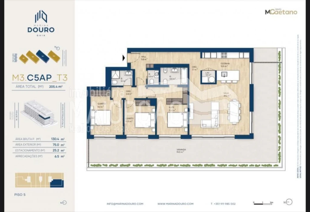 Apartamento T3 para Venda em Santa Marinha e São Pedro da Afurada Foto 23