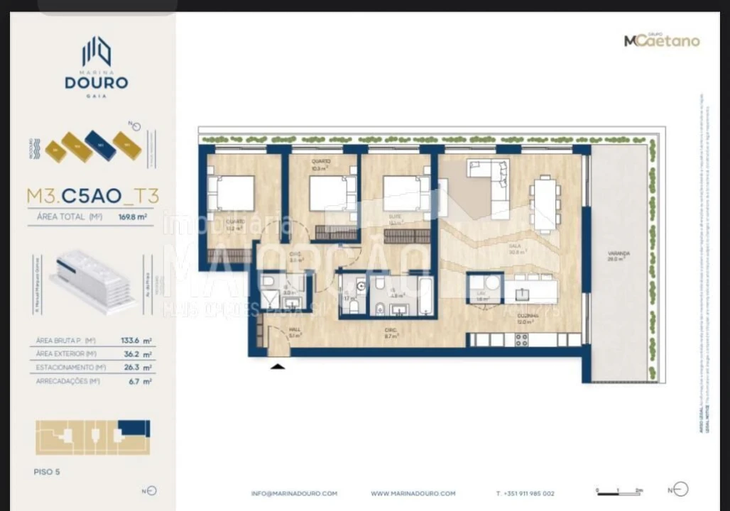 Apartamento T3 para Venda em Santa Marinha e São Pedro da Afurada Foto 24