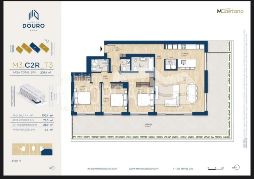 Apartamento T3 para Venda em Santa Marinha e São Pedro da Afurada Foto 33