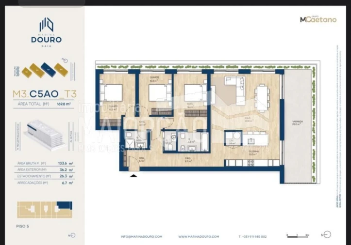 Apartamento T3 para Venda em Santa Marinha e São Pedro da Afurada Foto 24