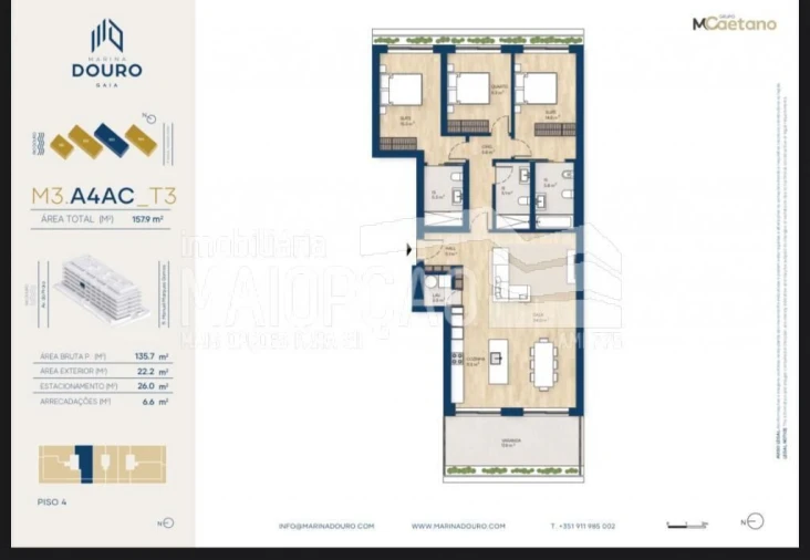 Apartamento T3 para Venda em Santa Marinha e São Pedro da Afurada Foto 27