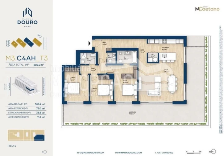 Apartamento T3 para Venda em Santa Marinha e São Pedro da Afurada Foto 28
