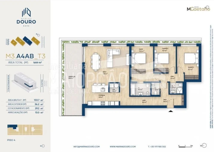 Apartamento T3 para Venda em Santa Marinha e São Pedro da Afurada Foto 30