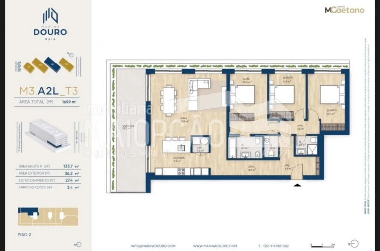 Apartamento T3 para Venda em Santa Marinha e São Pedro da Afurada Foto 35