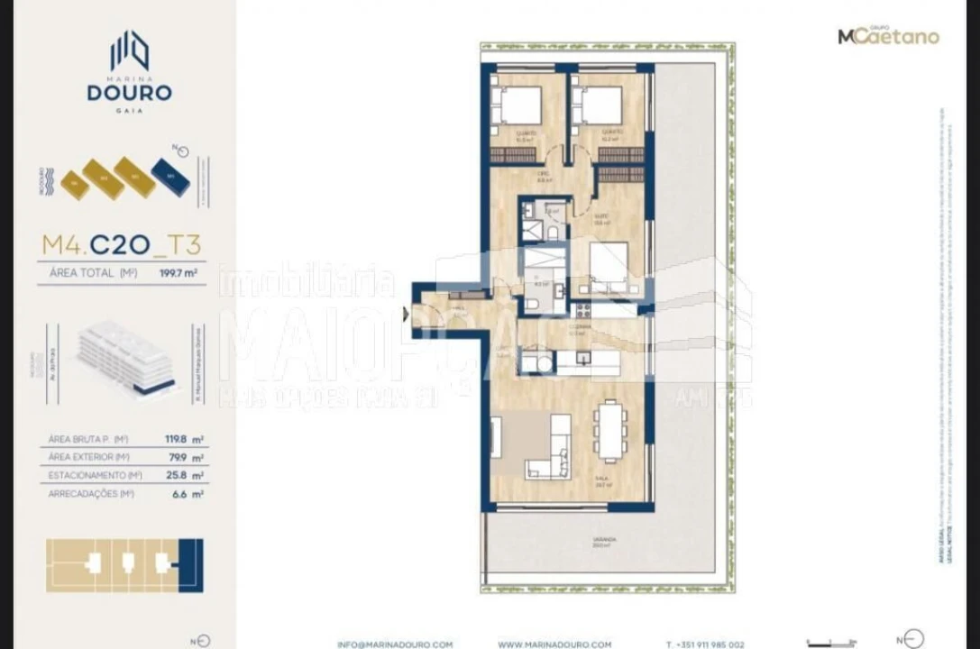 Apartamento T3 para Venda em Santa Marinha e São Pedro da Afurada Foto 26