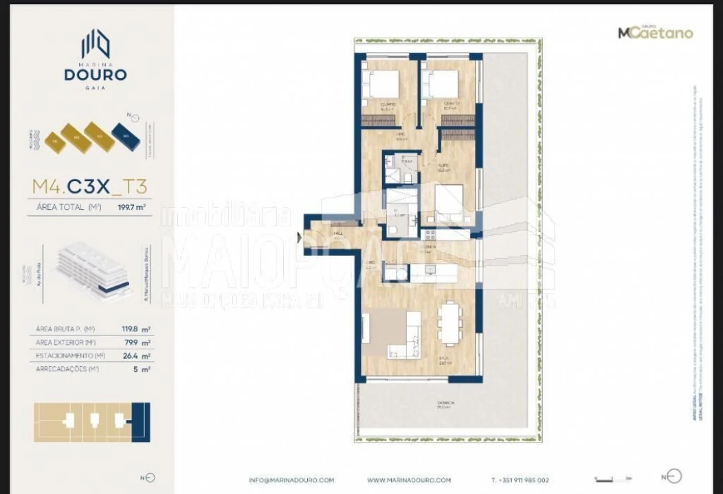 Apartamento T3 para Venda em Santa Marinha e São Pedro da Afurada Foto 27