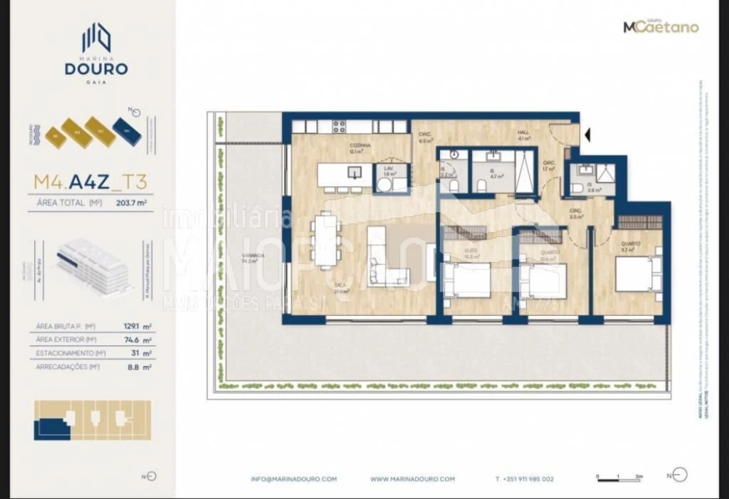 Apartamento T3 para Venda em Santa Marinha e São Pedro da Afurada Foto 28