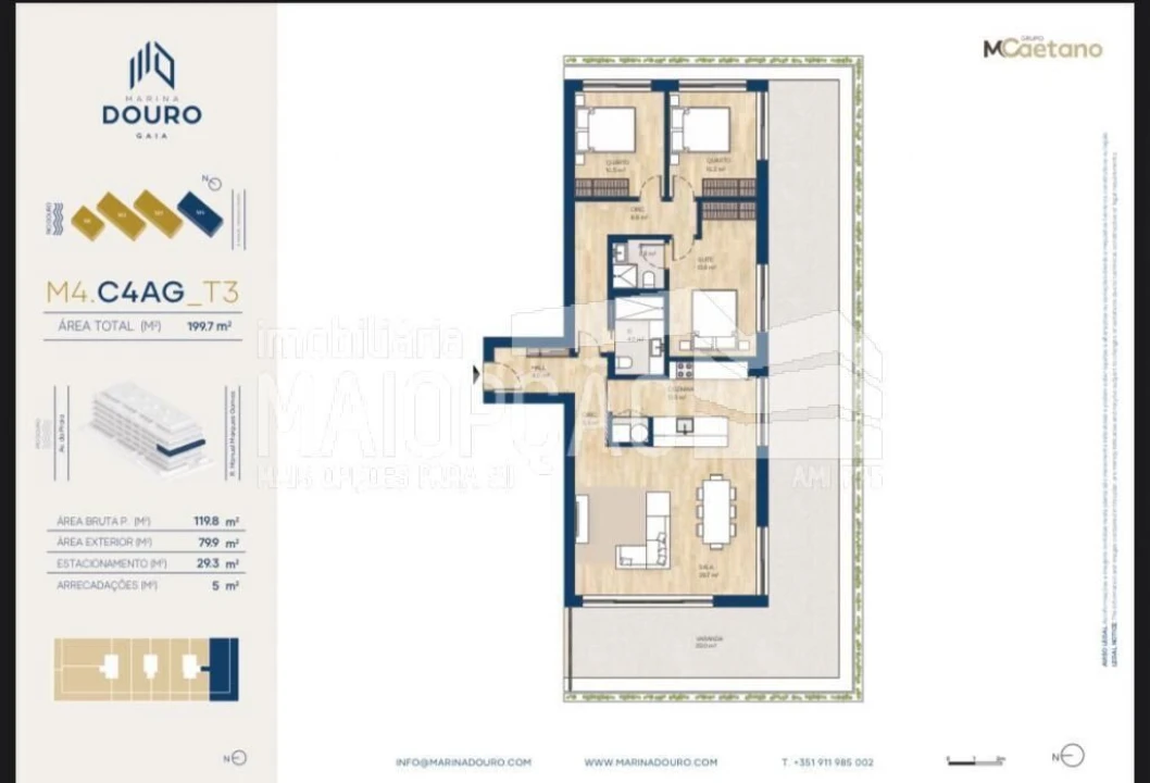 Apartamento T3 para Venda em Santa Marinha e São Pedro da Afurada Foto 29