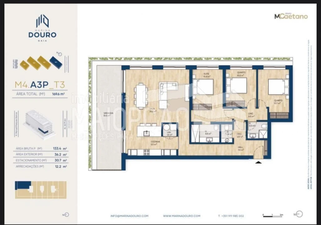 Apartamento T3 para Venda em Santa Marinha e São Pedro da Afurada Foto 30