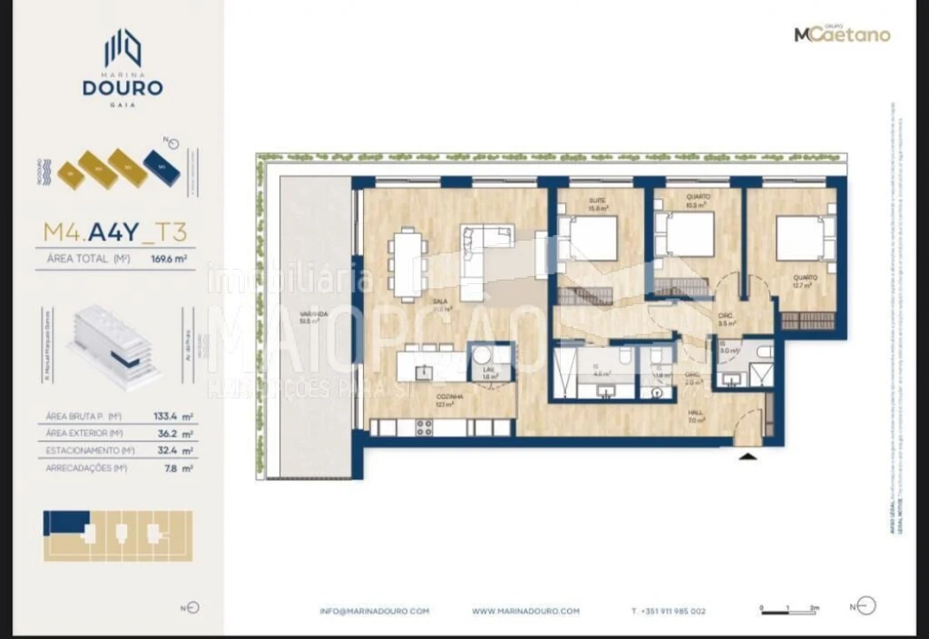 Apartamento T3 para Venda em Santa Marinha e São Pedro da Afurada Foto 32