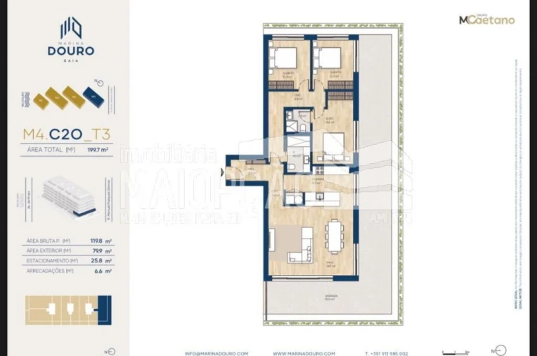 Apartamento T3 para Venda em Santa Marinha e São Pedro da Afurada Foto 26