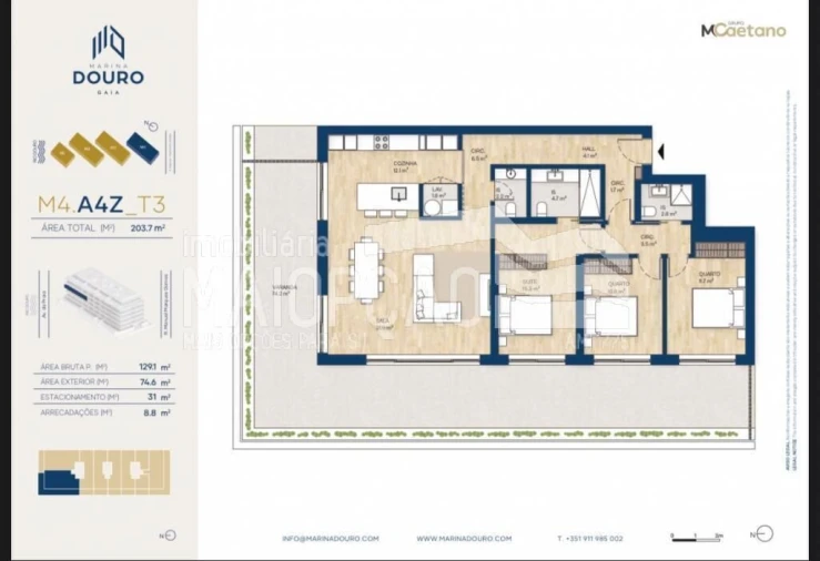 Apartamento T3 para Venda em Santa Marinha e São Pedro da Afurada Foto 28