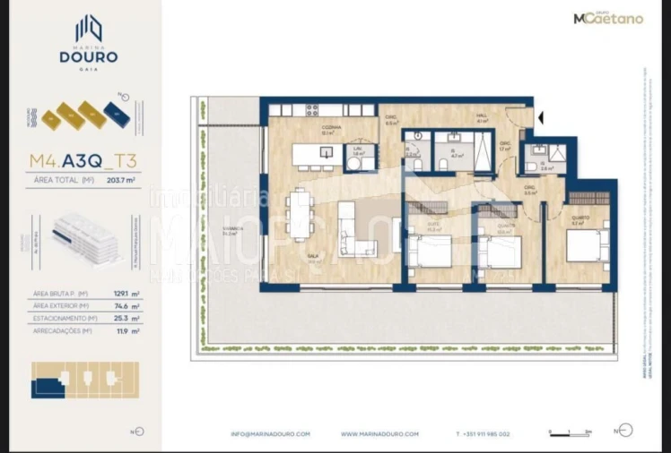 Apartamento T3 para Venda em Santa Marinha e São Pedro da Afurada Foto 31