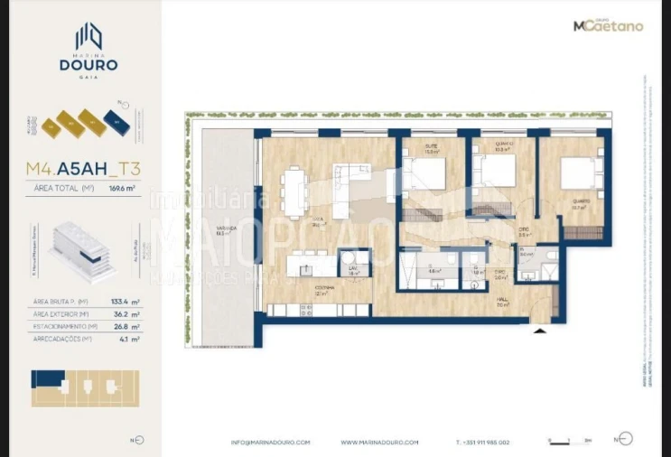 Apartamento T3 para Venda em Santa Marinha e São Pedro da Afurada Foto 35