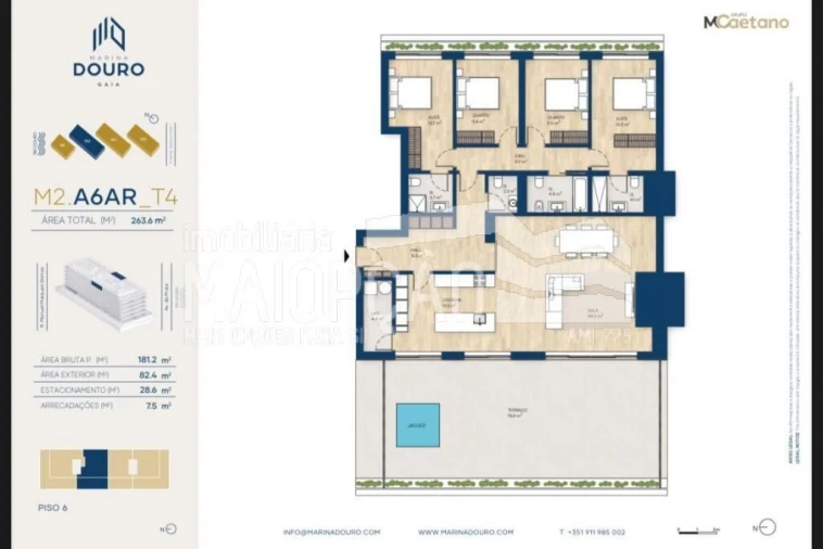 Apartamento T4 para Venda em Santa Marinha e São Pedro da Afurada Foto 24