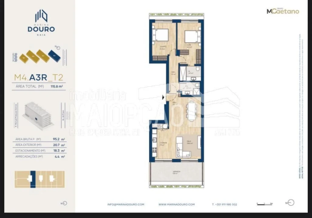 Apartamento T2 para Venda em Santa Marinha e São Pedro da Afurada Foto 24