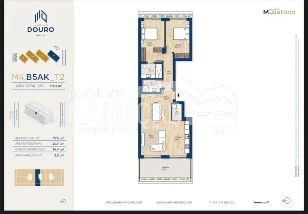 Apartamento T2 para Venda em Santa Marinha e São Pedro da Afurada Foto 27