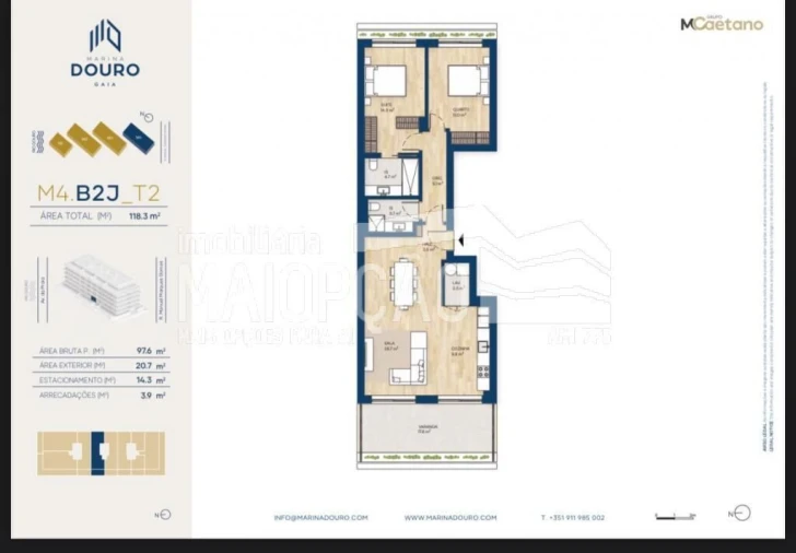 Apartamento T2 para Venda em Santa Marinha e São Pedro da Afurada Foto 23