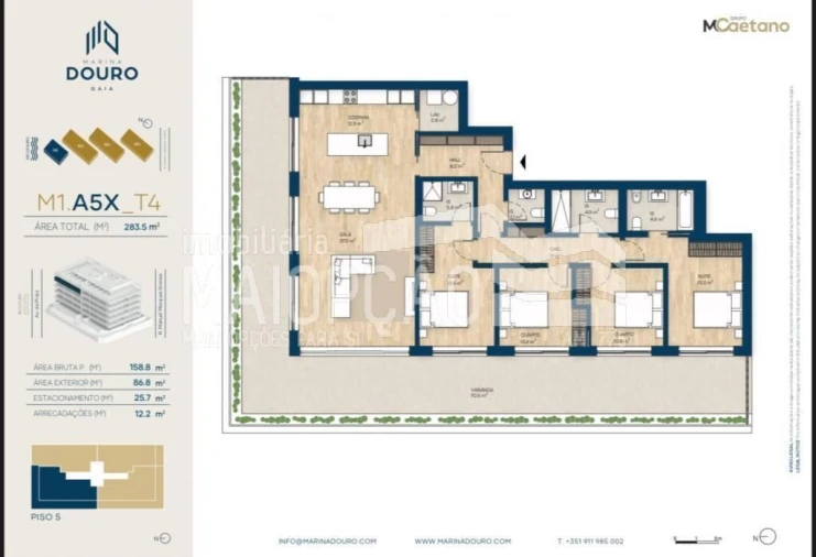 Apartamento T4 para Venda em Santa Marinha e São Pedro da Afurada Foto 37