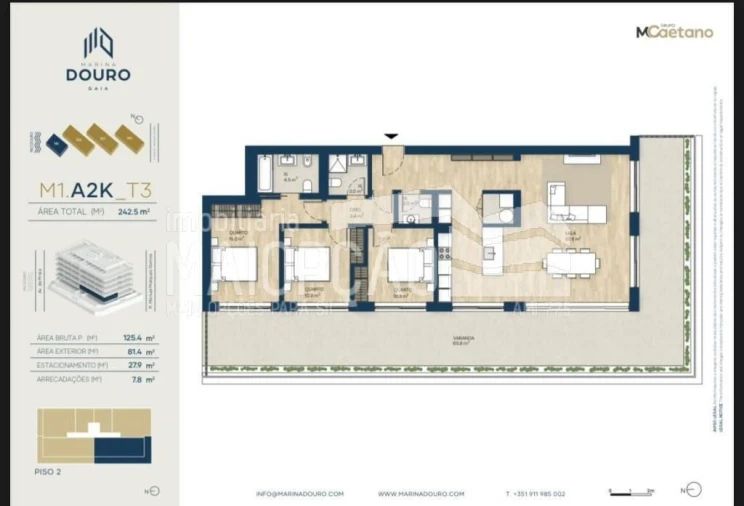 Apartamento T3 para Venda em Santa Marinha e São Pedro da Afurada Foto 41