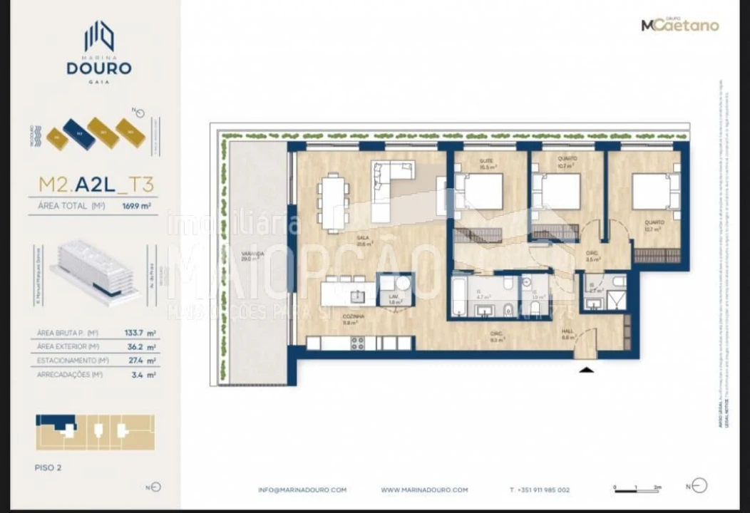 Apartamento T3 para Venda em Santa Marinha e São Pedro da Afurada Foto 26