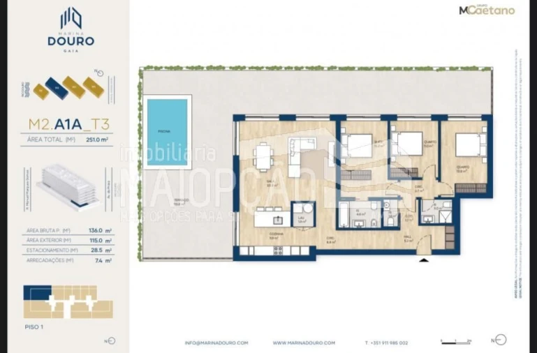 Apartamento T3 para Venda em Santa Marinha e São Pedro da Afurada Foto 23